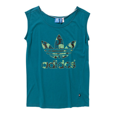 Adidas Originals Camiseta Mujer Hawaii Logo (verde)