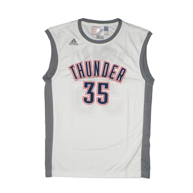 Adidas Camiseta NBA Fanatic Mundial Durant Nº 35 (blanco/gris)