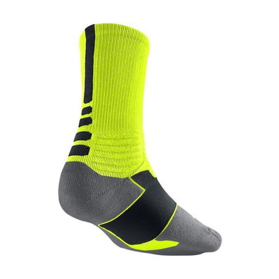 Calcetines Nike Hyper Elite Basket Crew (700/lima/gris/negro)