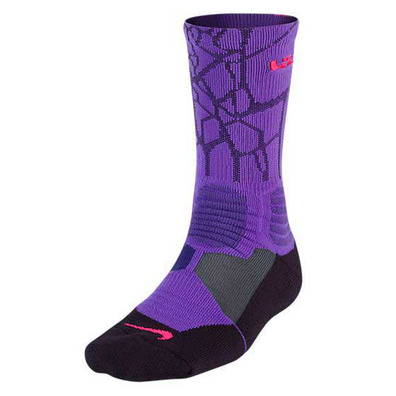 Calcetines Basket LeBron Hyperelite Crew (576/hypergrape)