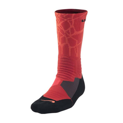 Calcetines Basket LeBron Hyperelite Crew (616/daring red/negro/crisom)