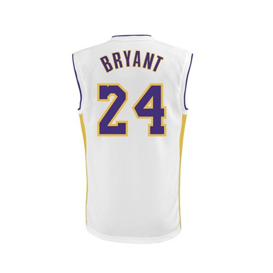 Adidas Camiseta Réplica Bryant Lakers (branco/roxo/amarelo)