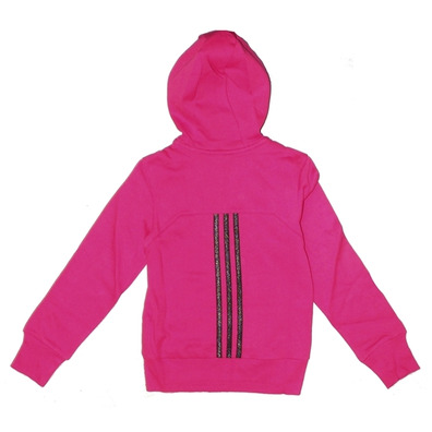 Adidas Jaqueta Mininas Young Girl B Full Zip H (rosado/preto)