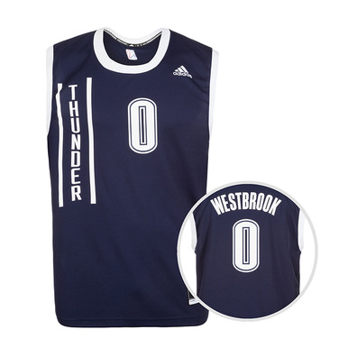 Camiseta NBA Réplica Westbrook  #0# Oklahoma (navy/white)