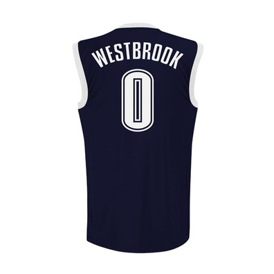 Camiseta NBA Réplica Westbrook  #0# Oklahoma (navy/white)