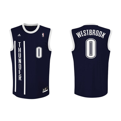 Camiseta NBA Réplica Westbrook  #0# Oklahoma (navy/white)