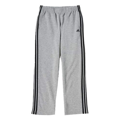 Adidas Essential 3-Stripes Open Hem (gris/negro)