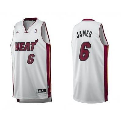 Adidas Jersey Bordado NBA Lebron James Miami Heat (white)