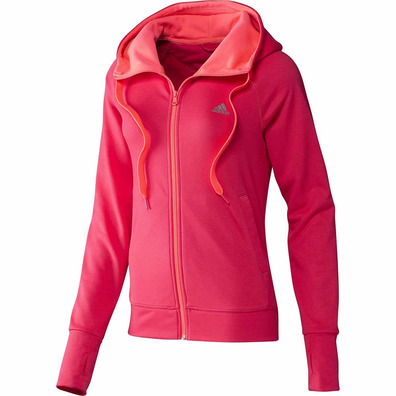 Adidas Prime Hooded Jacket  (rosado)