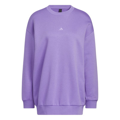 Adidas All-Season Fleece Oversized Crew Sweatshirt