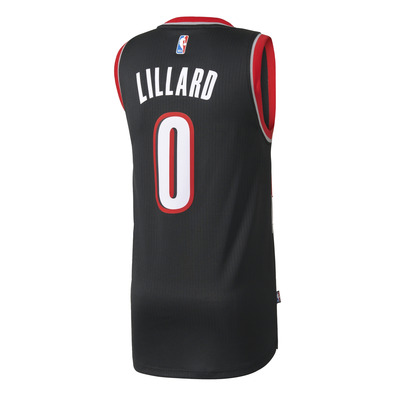 Adidas Camiseta Swingman Lillard Portland Trail (black/white/red)