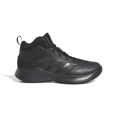 Adidas Cross Em Up 5 Kids Wide "Black"