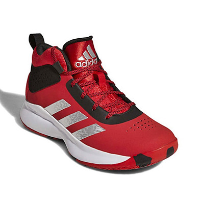 Adidas Cross Em Up 5 Kids Wide "Vivid Red"