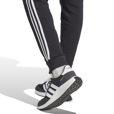 Adidas Essentials Fleece Slim fit 3-Stripes Pants "Black"