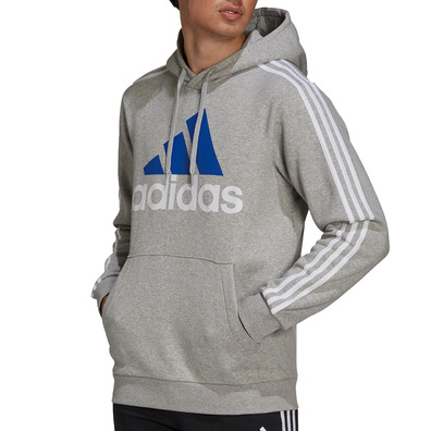 Adidas Essentials Hoodie Fleece Logo 3 strips (grey)