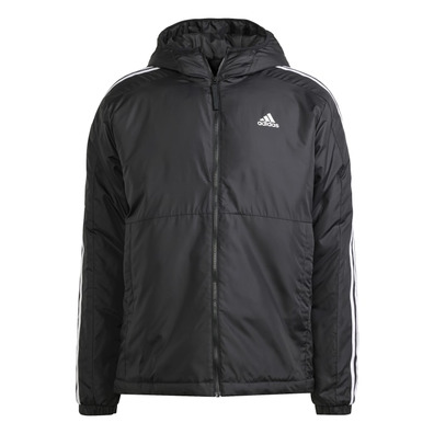 Adidas Essentials Insulated 3-Stripes Hooded Jacket "Black"