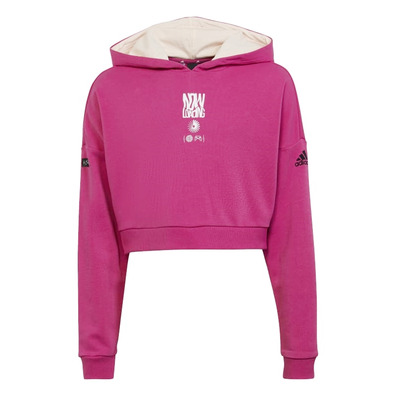 Adidas Girls ARKD3 Crop Hoodie