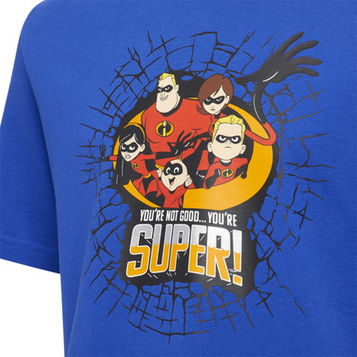 Adidas Junior Basketball Disney Pixar Incredibles T-Shirt "Bold Blue"