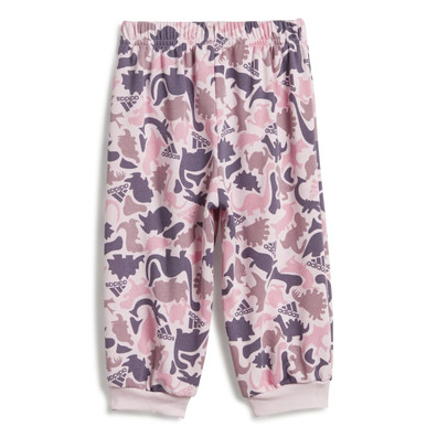 Adidas Infants Dino Camo AOP FT Jogger Set "Clear Pink"