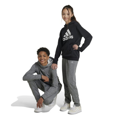 Adidas Kids Fleece Joggers "Black Melange"