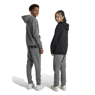 Adidas Kids Fleece Joggers "Black Melange"