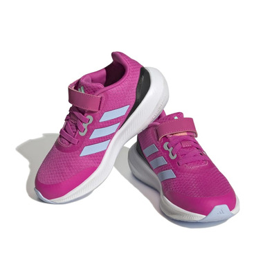 Adidas Kids Run Falcon 3.0 Elastic Lace Top "Lucid Fuchsia"