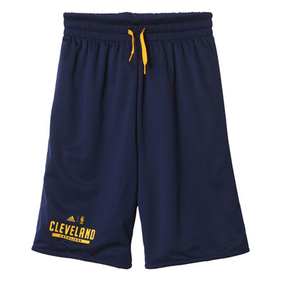 Adidas NBA Short Niño Cleveland Cavaliers Winter Hoops Rev (Bordeaux/Navy/Yellow)