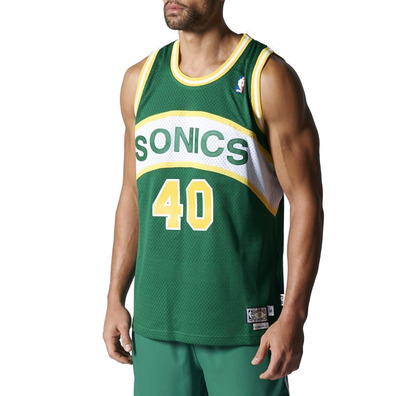 Adidas NBA Swingman Retired Seattle Sonics Kemp #40 (green/yellow)