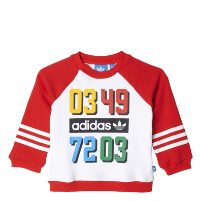 Adidas Originals Chándal Bebé YWF Crew (white/vivid red/onix)