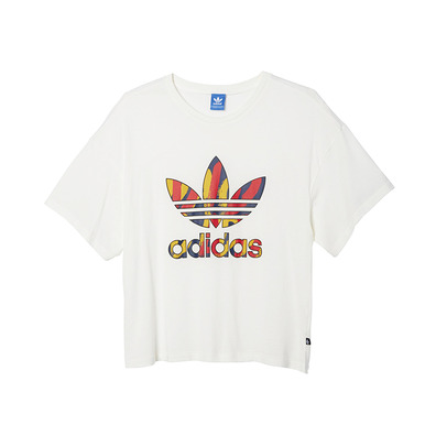 Adidas Originals Mujer Camiseta Paris Logo Trefoil  (blanco)