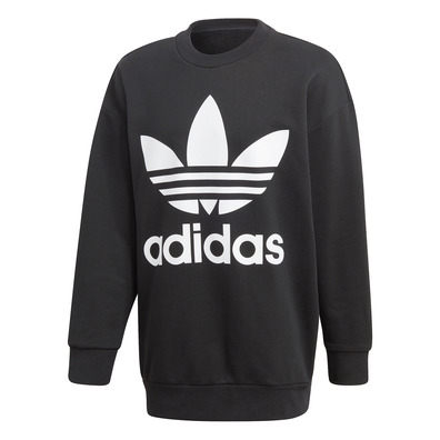 Adidas Originals Trefoil Oversized Crew Black