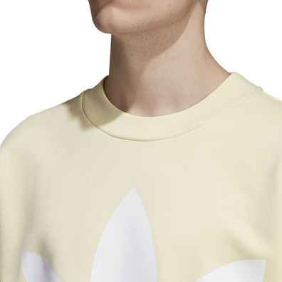 Adidas Originals Trefoil Oversized Crew (Mist Sun/White)