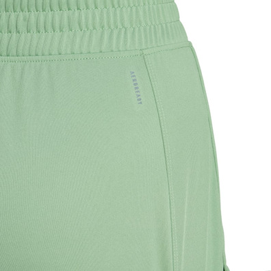 Adidas Pacer Essentials Knit High-Rise Shorts "Preloved Green"