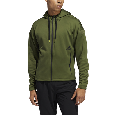 Adidas Performance Studio Tech Full Zip Hoodie "Wild Pine"