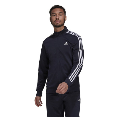 Adidas Primegreen Essentials Warm-Up 3-Stripes Track Top "Legend Ink"