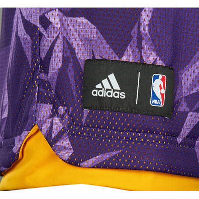 Adidas Short Fanwear Lakers (purple/yellow)