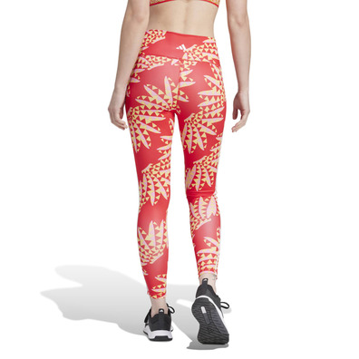 Adidas x FARM Rio 7/8 Leggings "Tomato - Spring Yellow"