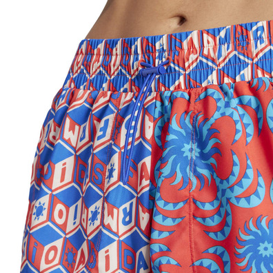 Adidas X FARM Rio Pacer Shorts "Bright Red"