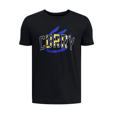 Camiseta Curry Logo Jr. "Black Royal"