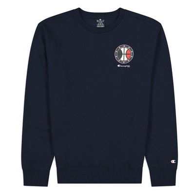 Champion Basketball USA Script Logo Tape Fleece Sweatshirt "Navy"