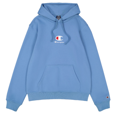 Champion Big C Logo Embroidery Fleece Hoodie "Teal Blue"