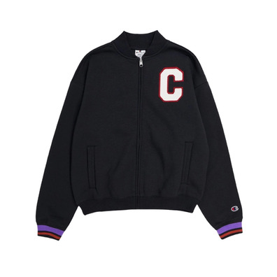 Champion Bookstore Logo Bomber Sweatshirt "Black"