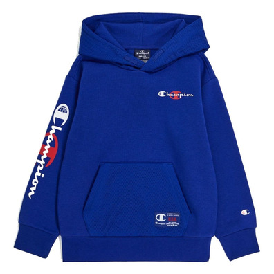 Champion Kids Basketball Logo Fleece Hoodie "Blue"