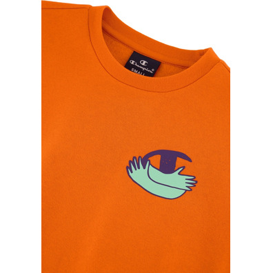 Champion Kids Graphic Fleece Sweatshirt "Orange"