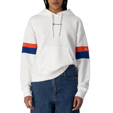 Champion Legacy Heritage Block Logo Hoodie "White"