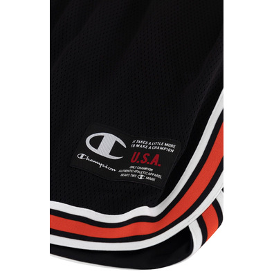 Champion Retro Basketball Mesh Shorts "Black-Red"