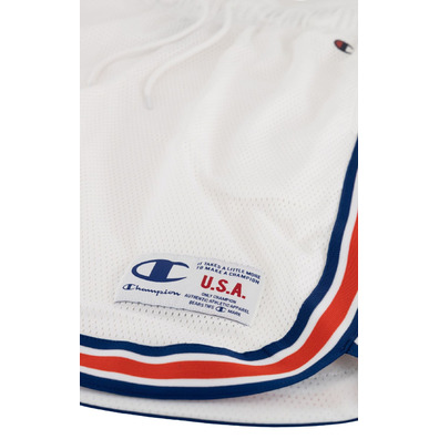 Champion Retro Basketball Mesh Shorts "White-Blue"