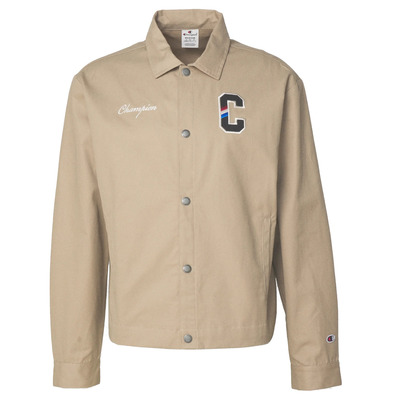 Champion Rochester Bookstore Snap Buttons Logo C Jacket "Taupe"