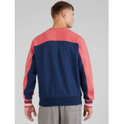 Champion Rochester Bookstore V-Neck Fleece Sweatshirt "Navy-Red"