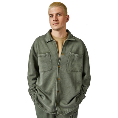 Champion Rochester Garment-Dyed Heavy Full buttons Fleece Jacket